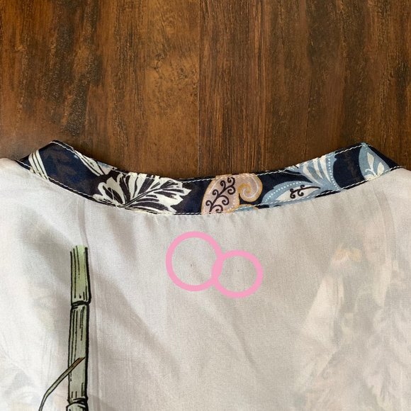 JOHNNY WAS Shining Agatha Silk Shirt Button Down Top RARE!!! - Picture 10 of 13